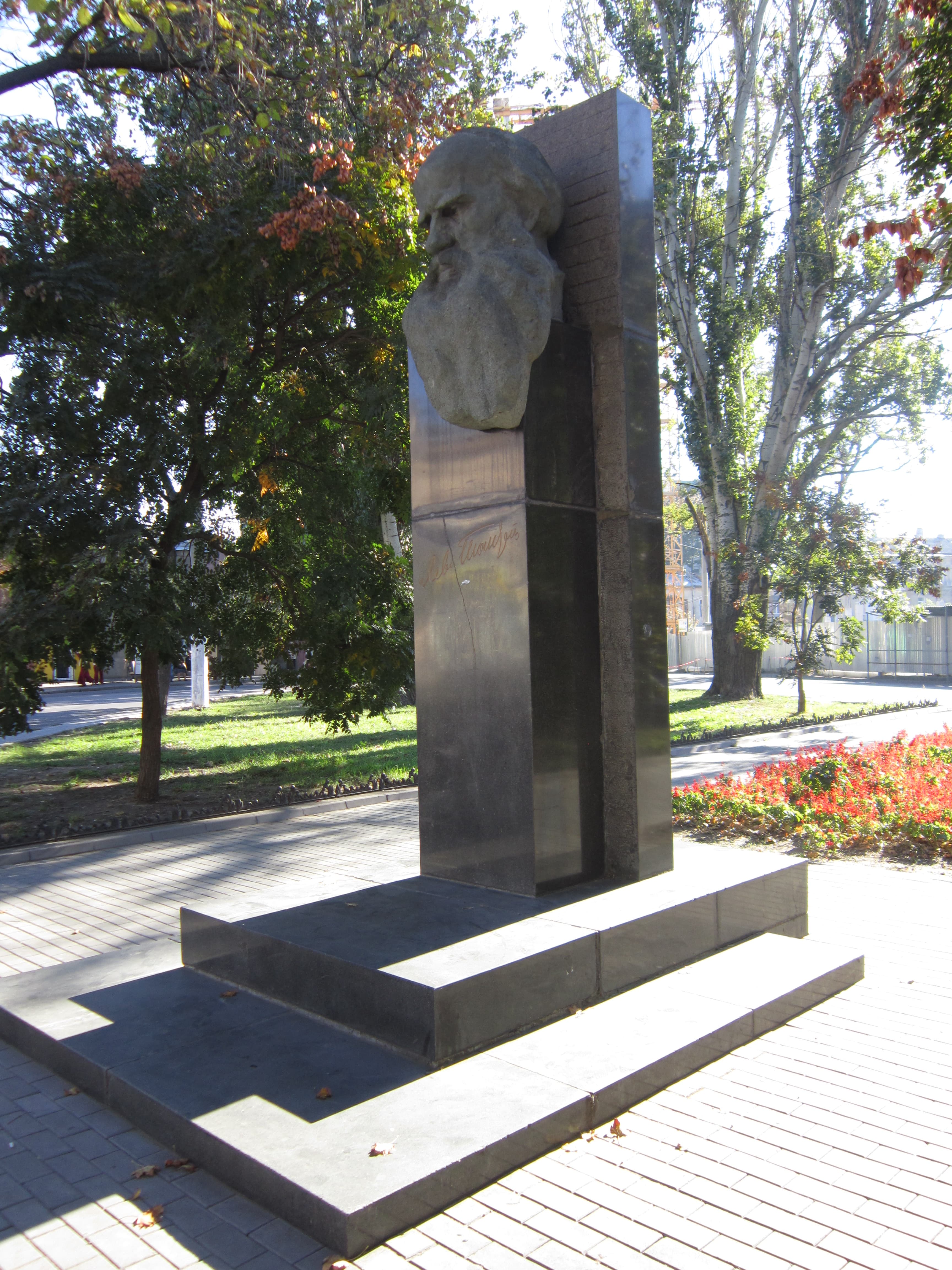 Leo Tolstoy monument in Odesa