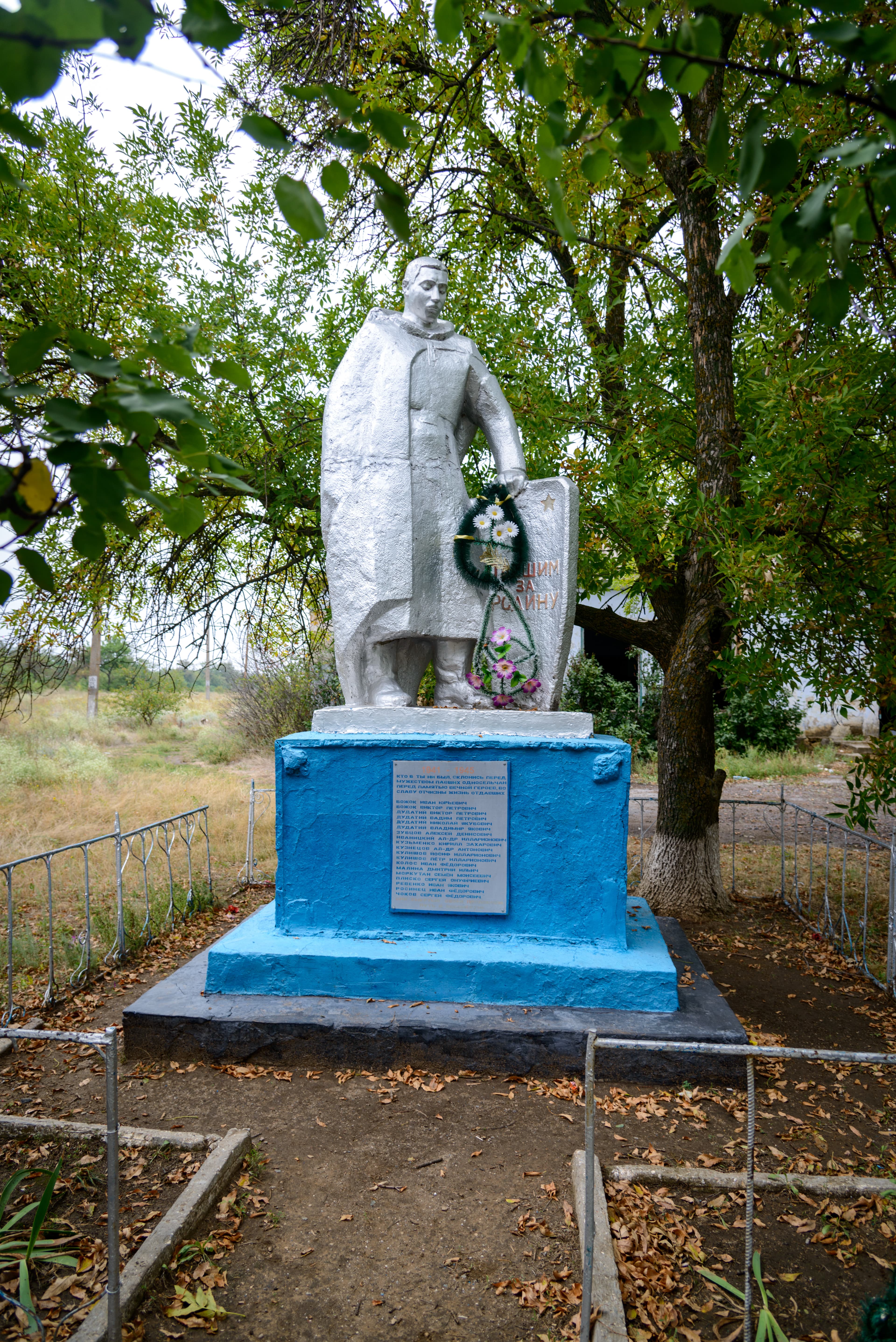 Monument to Soviet soldiers-countrymen in Prybuzke