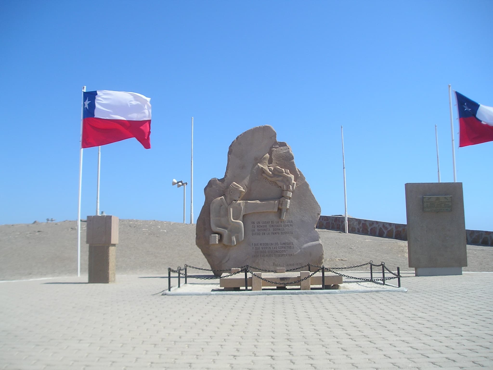 Monumento al soldado desconocido, Arica