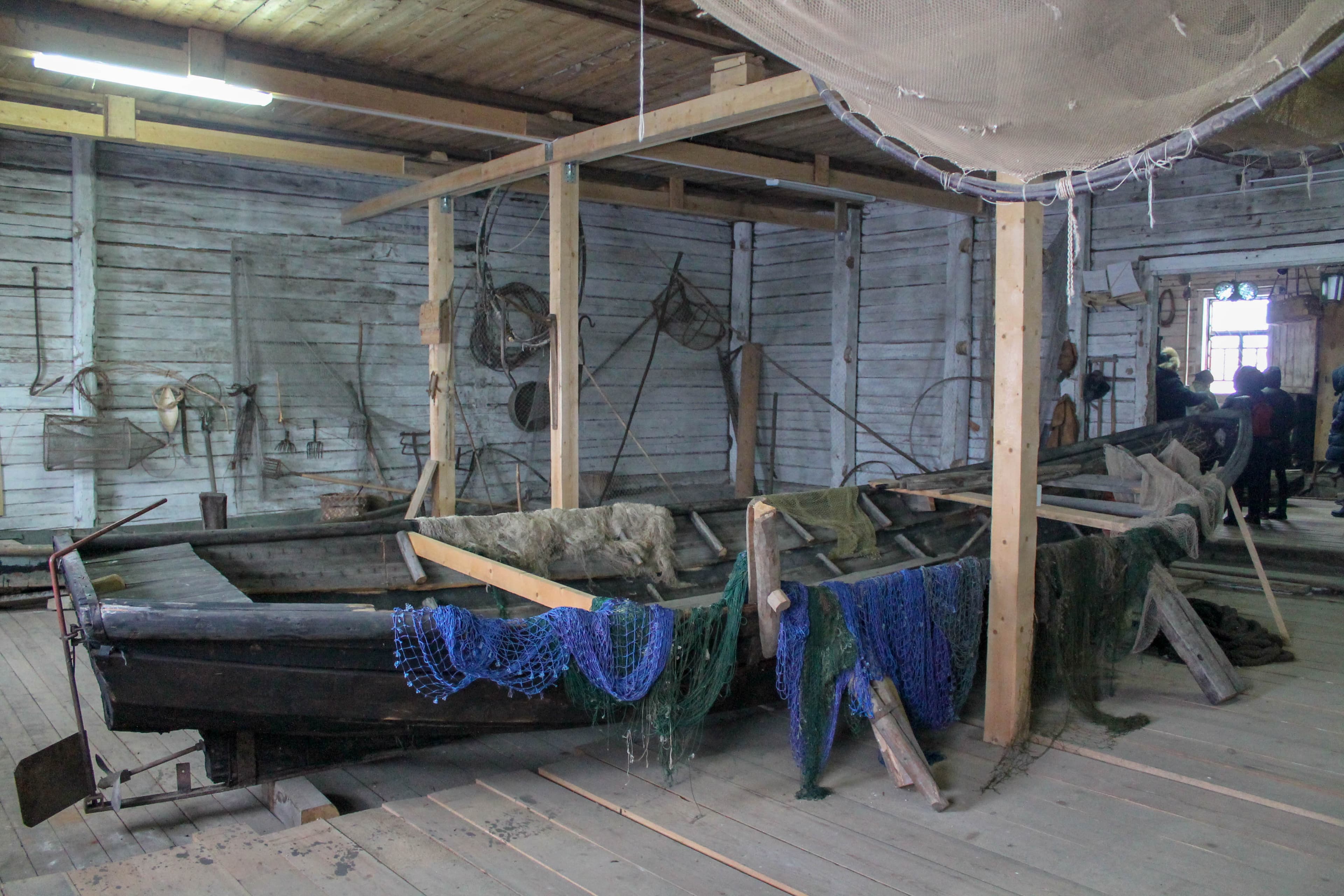 Museum of traditional boats in Belozersk