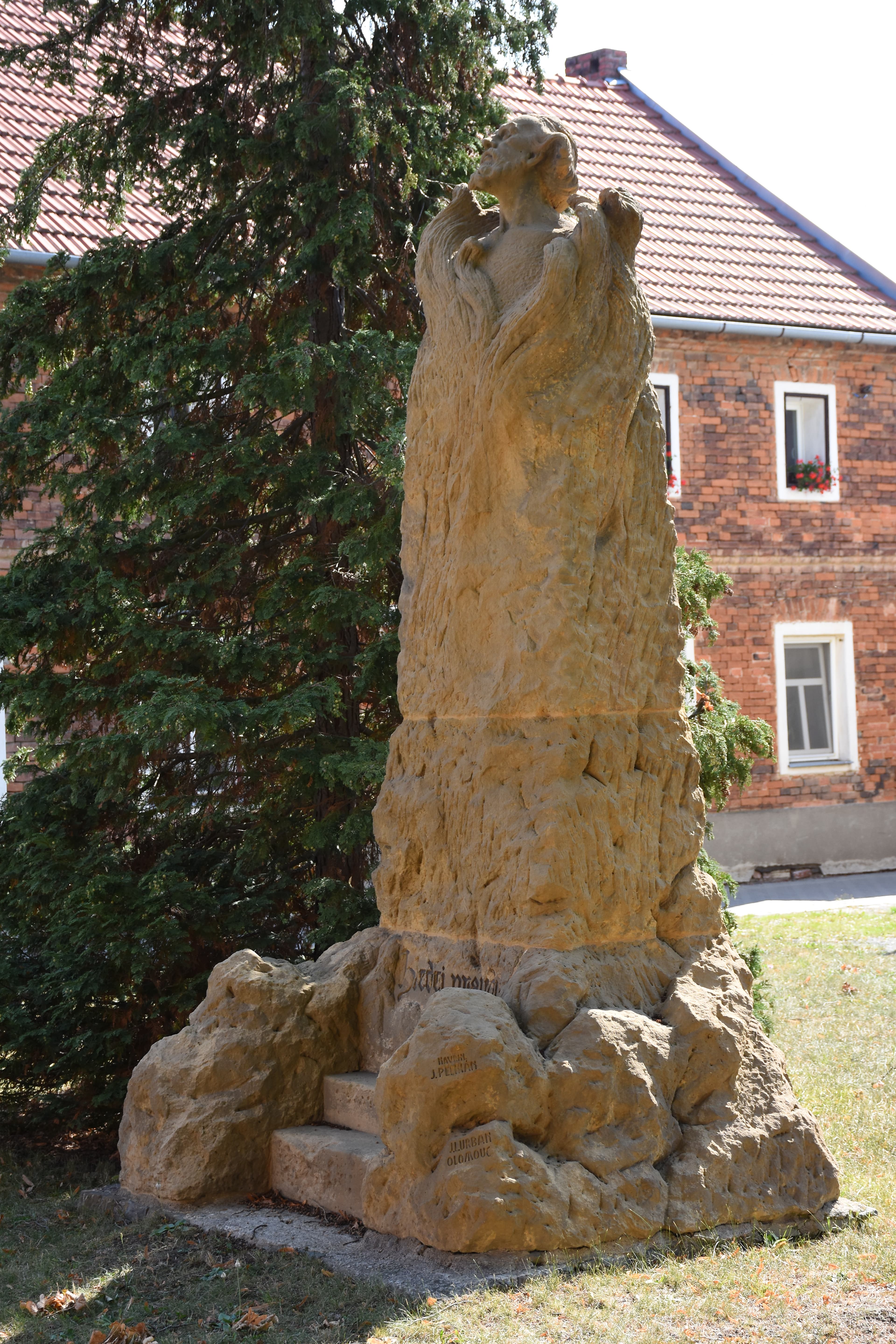 Monument to Jan Hus in Bohuňovice