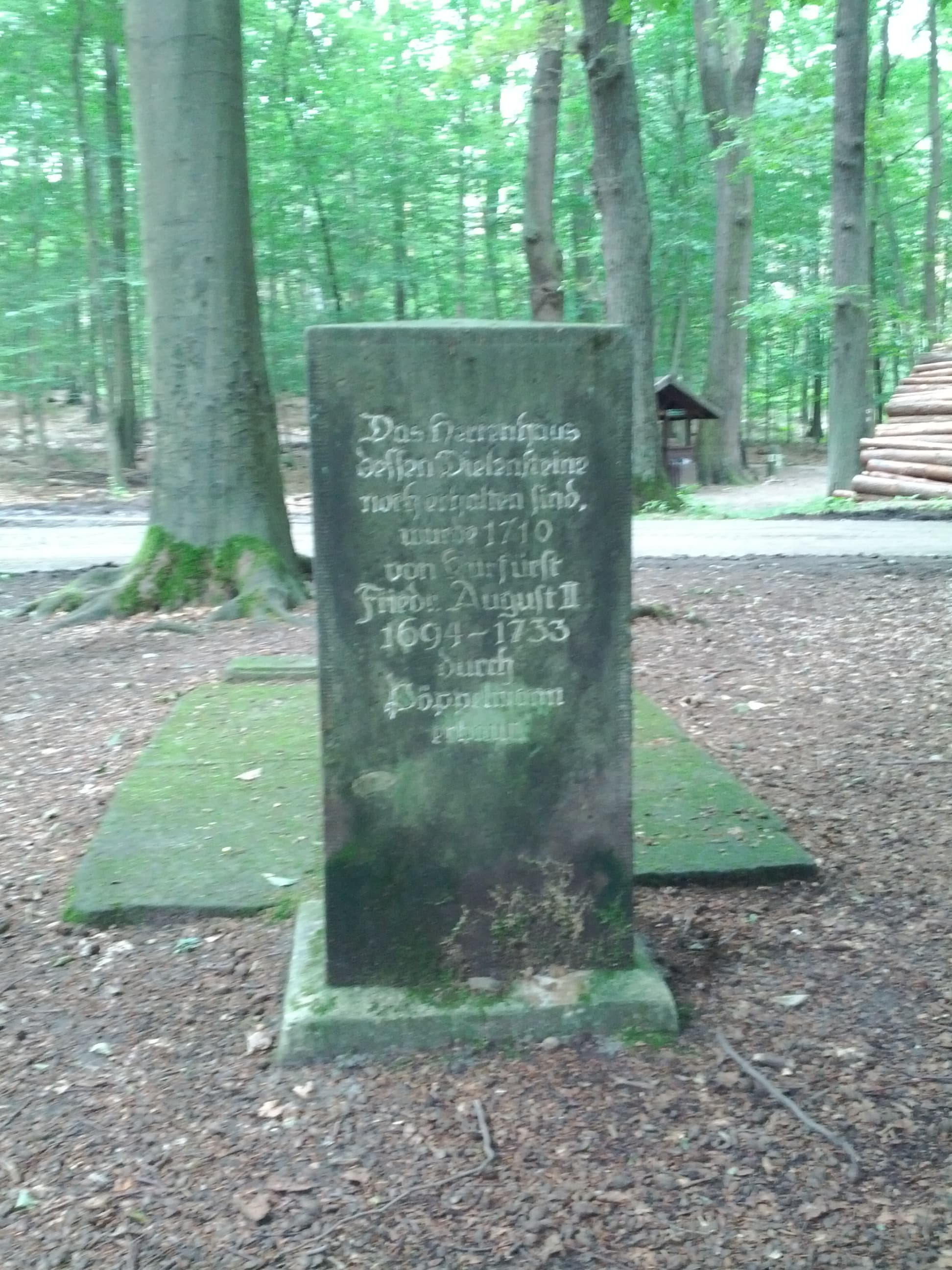 Dielensteine und Gedenkstein