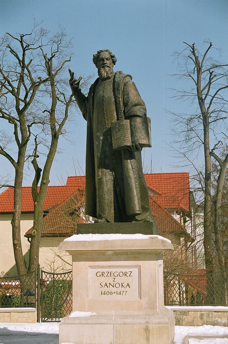Grzegorz z Sanoka Monument in Sanok