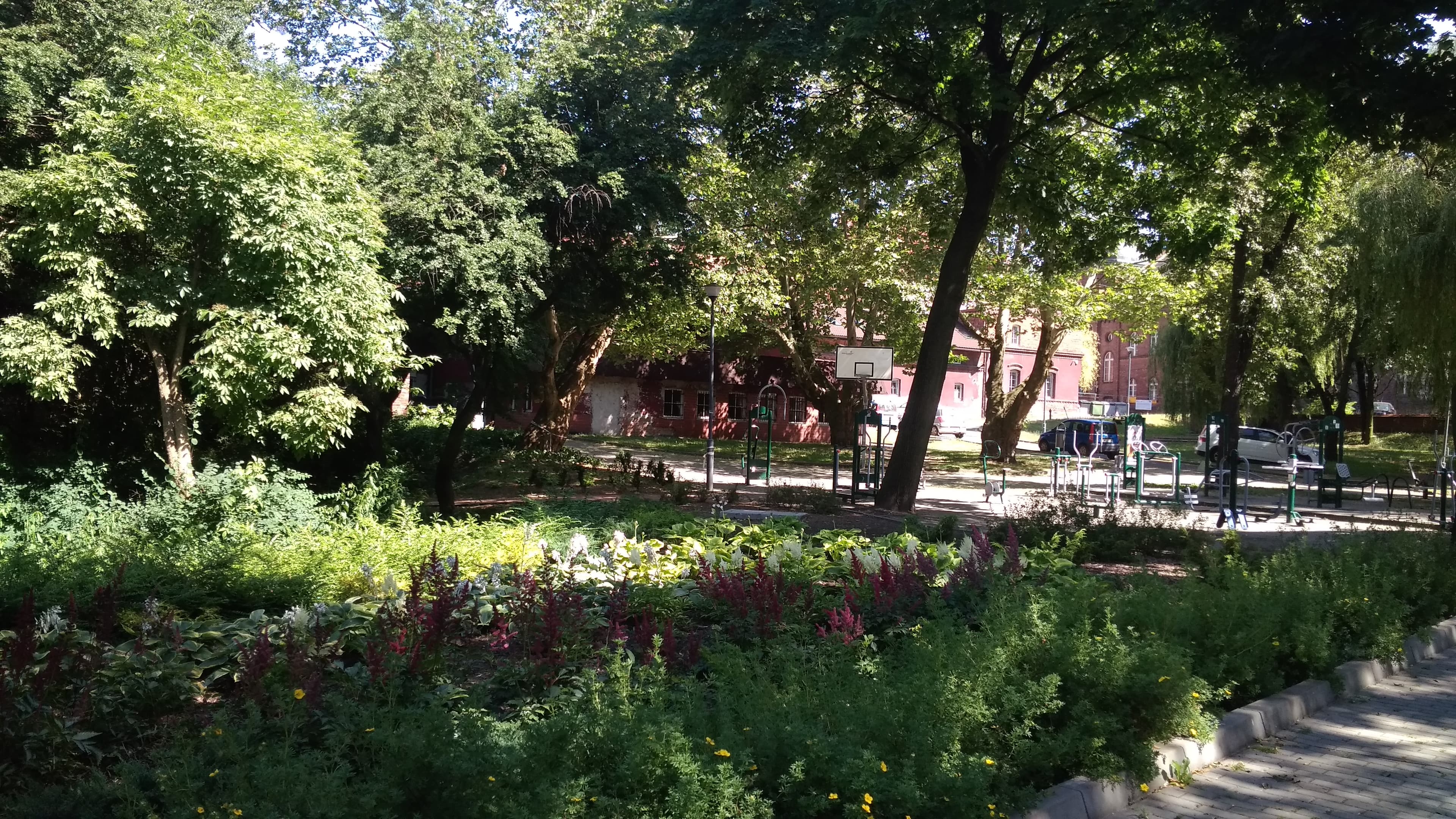 Park of the former hospital in Rybnik