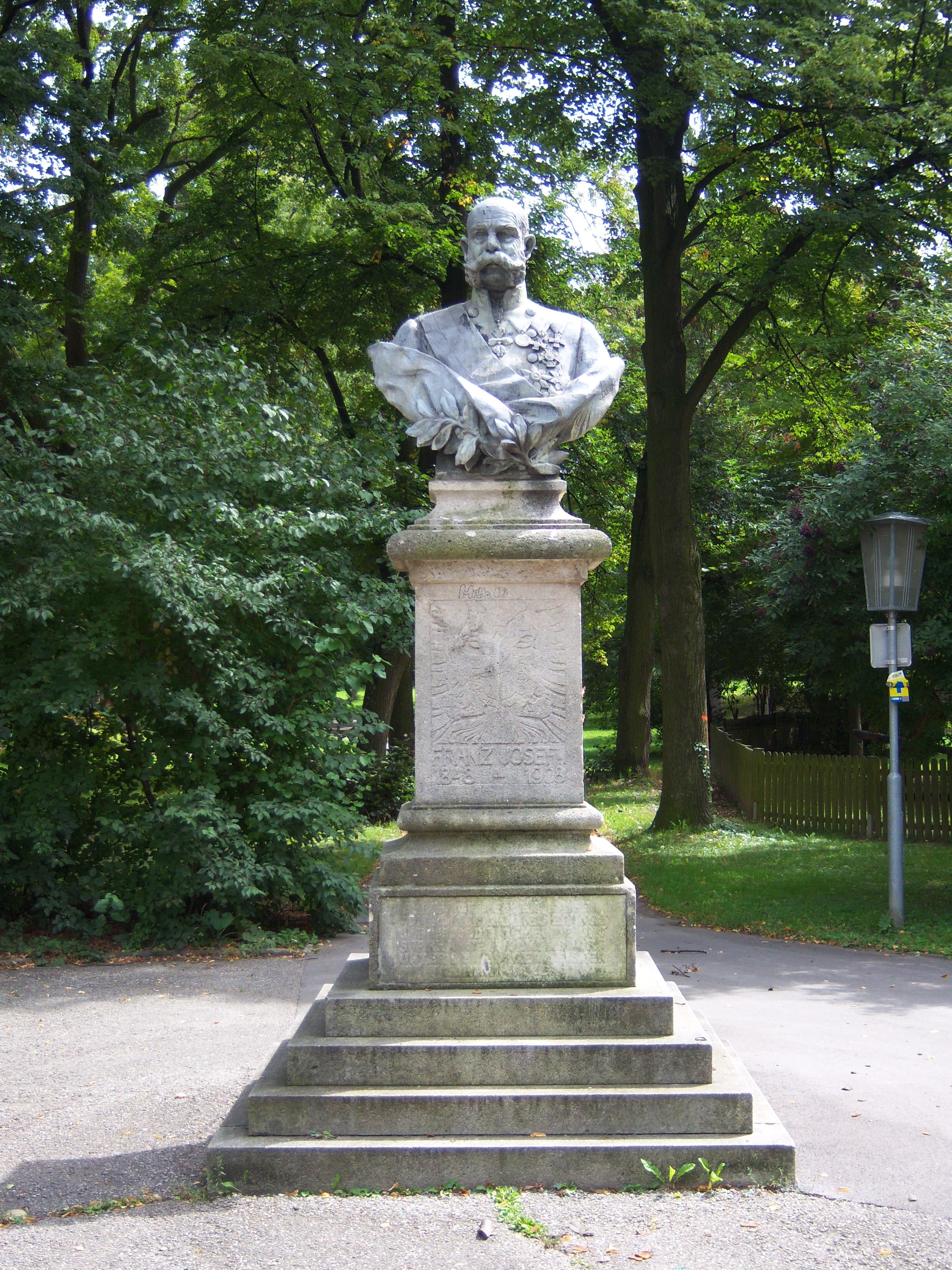 Monument at Emperor Franz Josef I. in Wolkersdorf