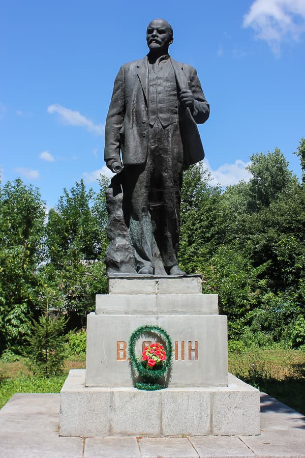 Monument to Vladimir Lenin in Uzyn