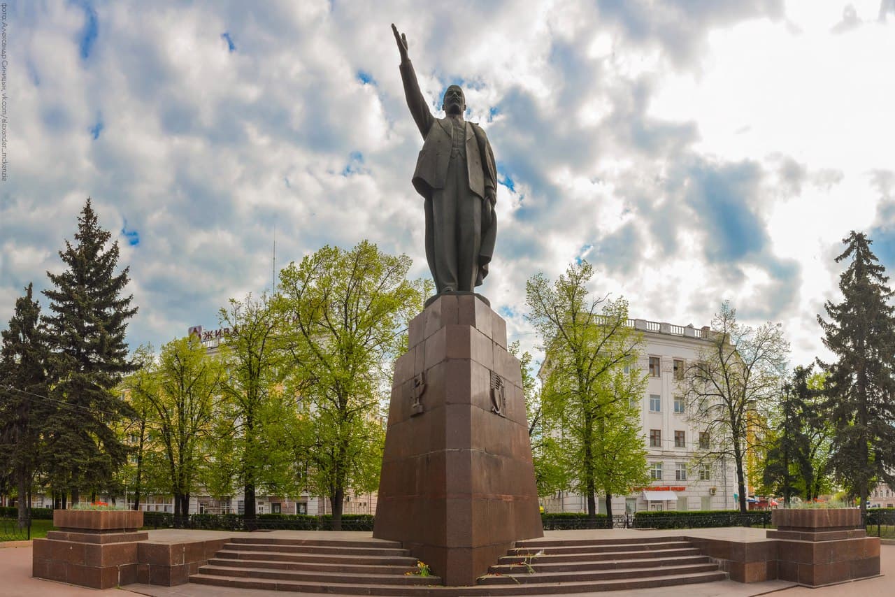Monument to Vladimir Lenin in Ryazan