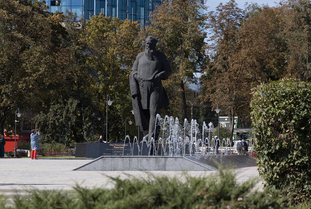 Monument of Leo Tolstoy in Tula