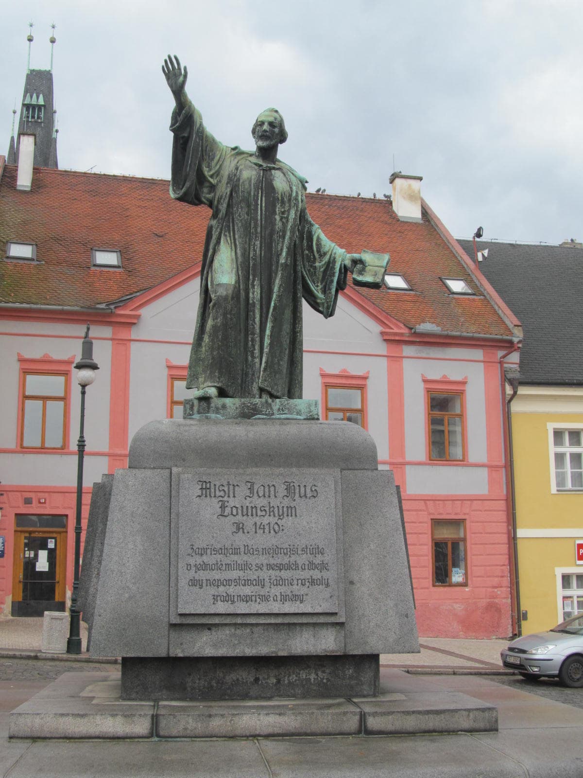 Monument of Jan Hus in Louny