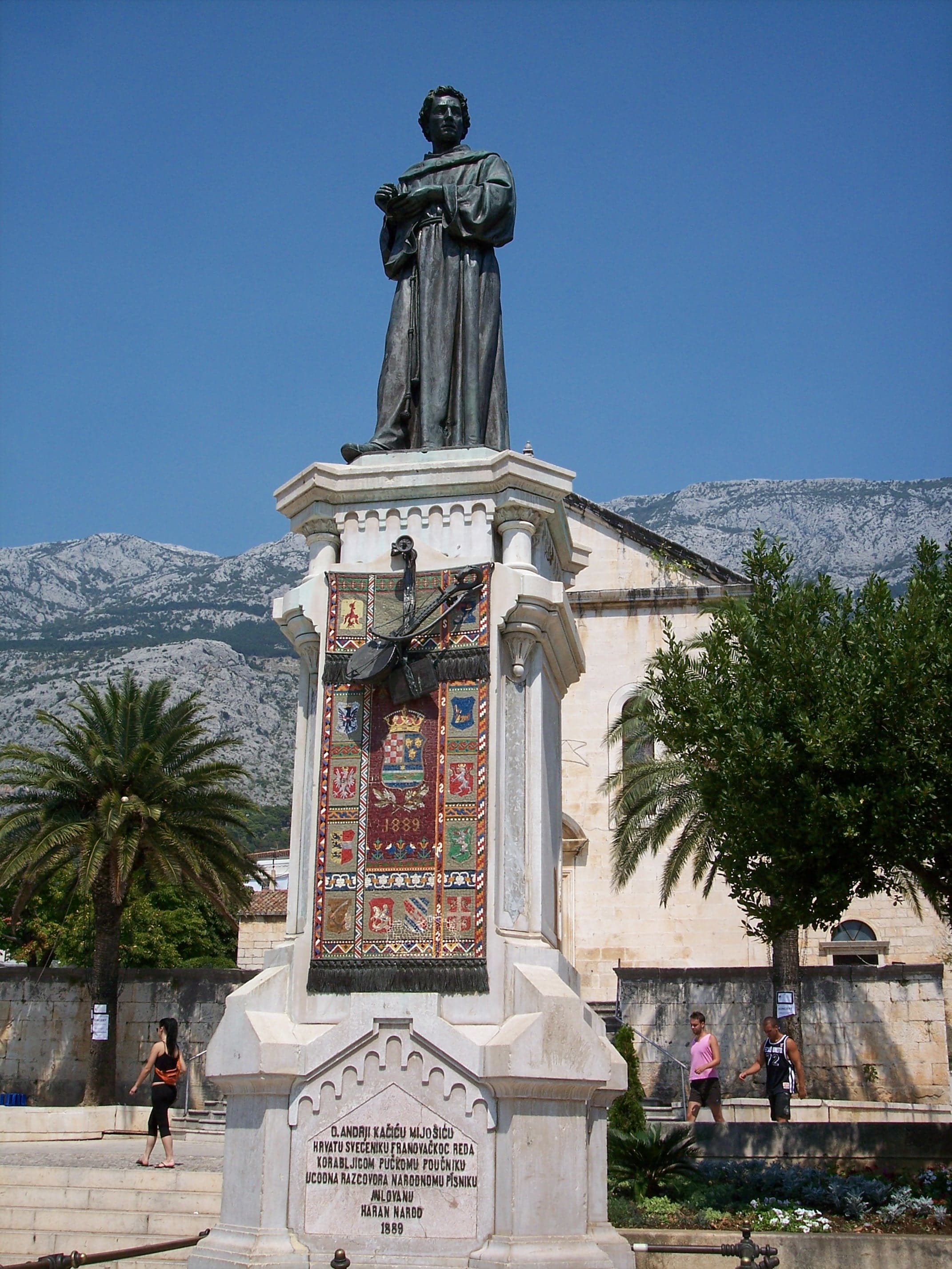 Statue of Andrija Kačić Miošić, Makarska