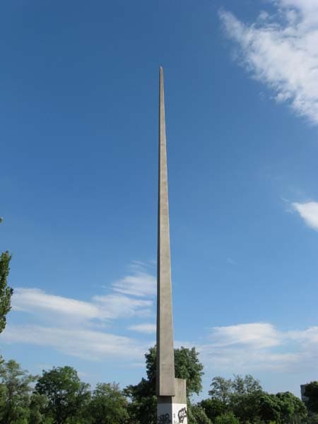 Monument to the fighters for Soviet regime in Mariupol