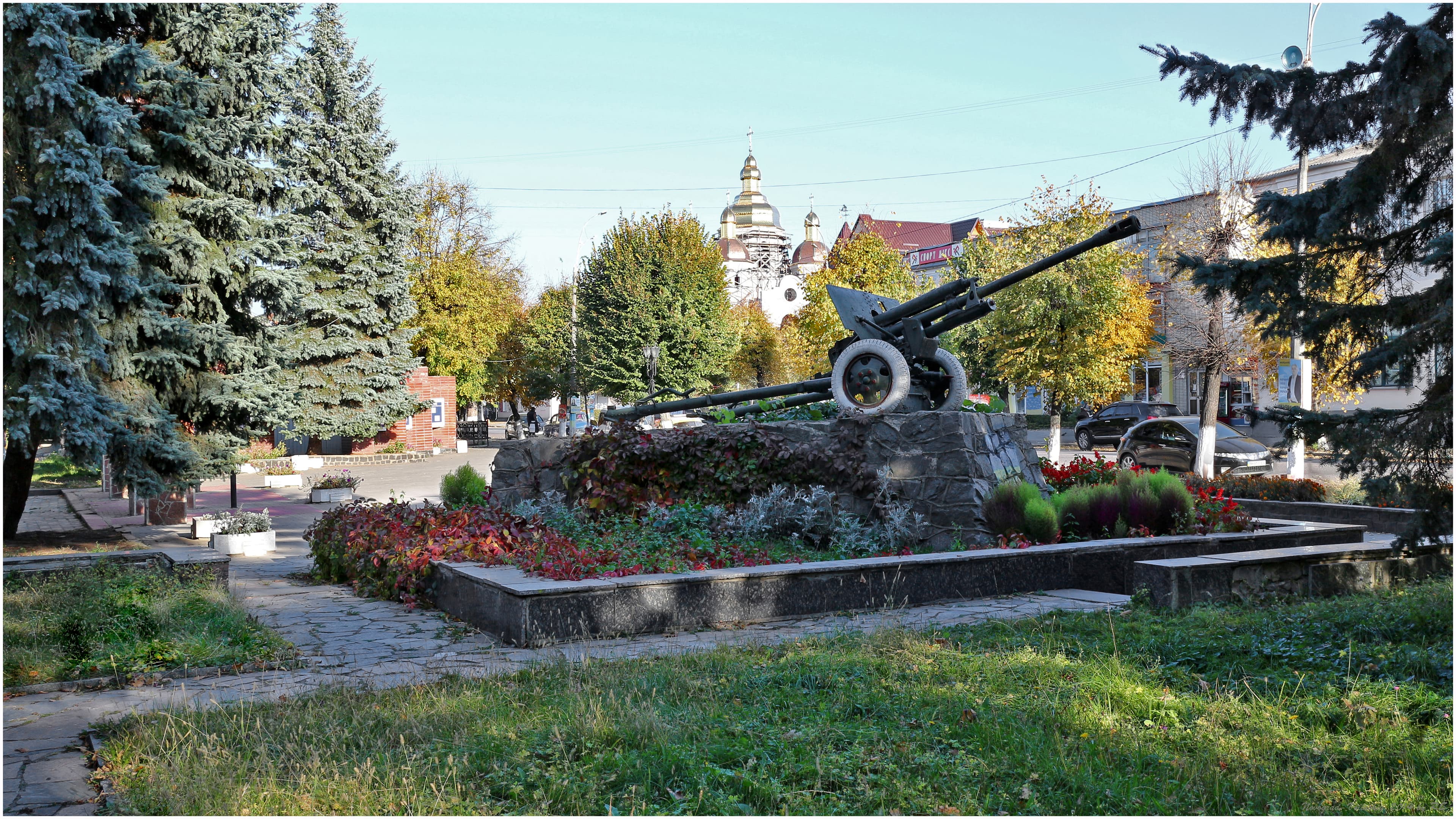 Monument to Soviet troops which liberated Novohrad-Volynskyi in WWII