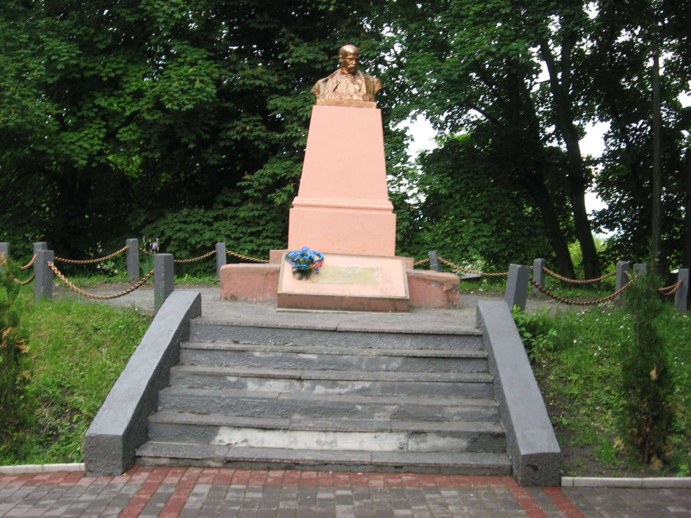 Monument to Taras Shevchenko in Ostroh