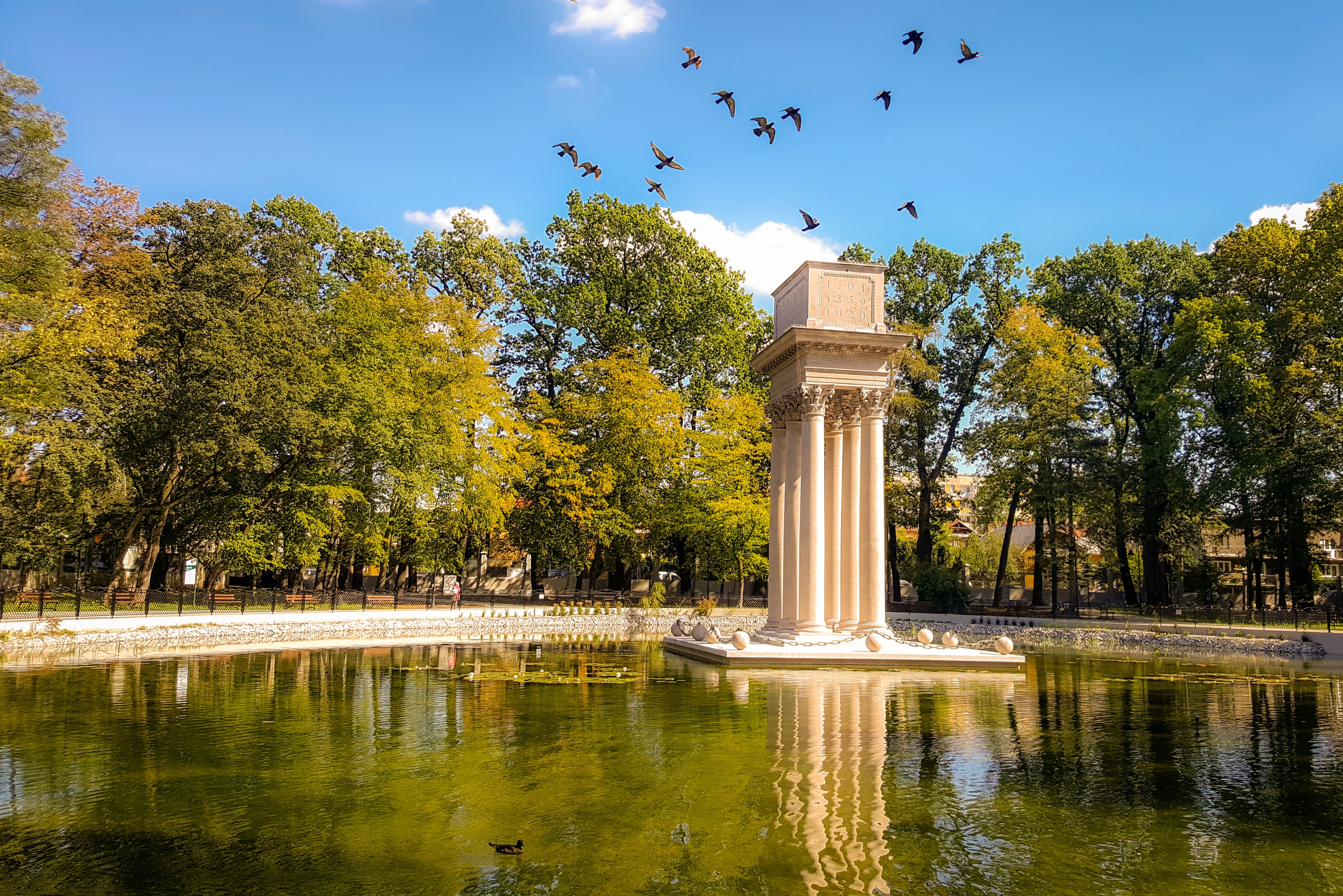 Strzelecki Park in Tarnow, Poland