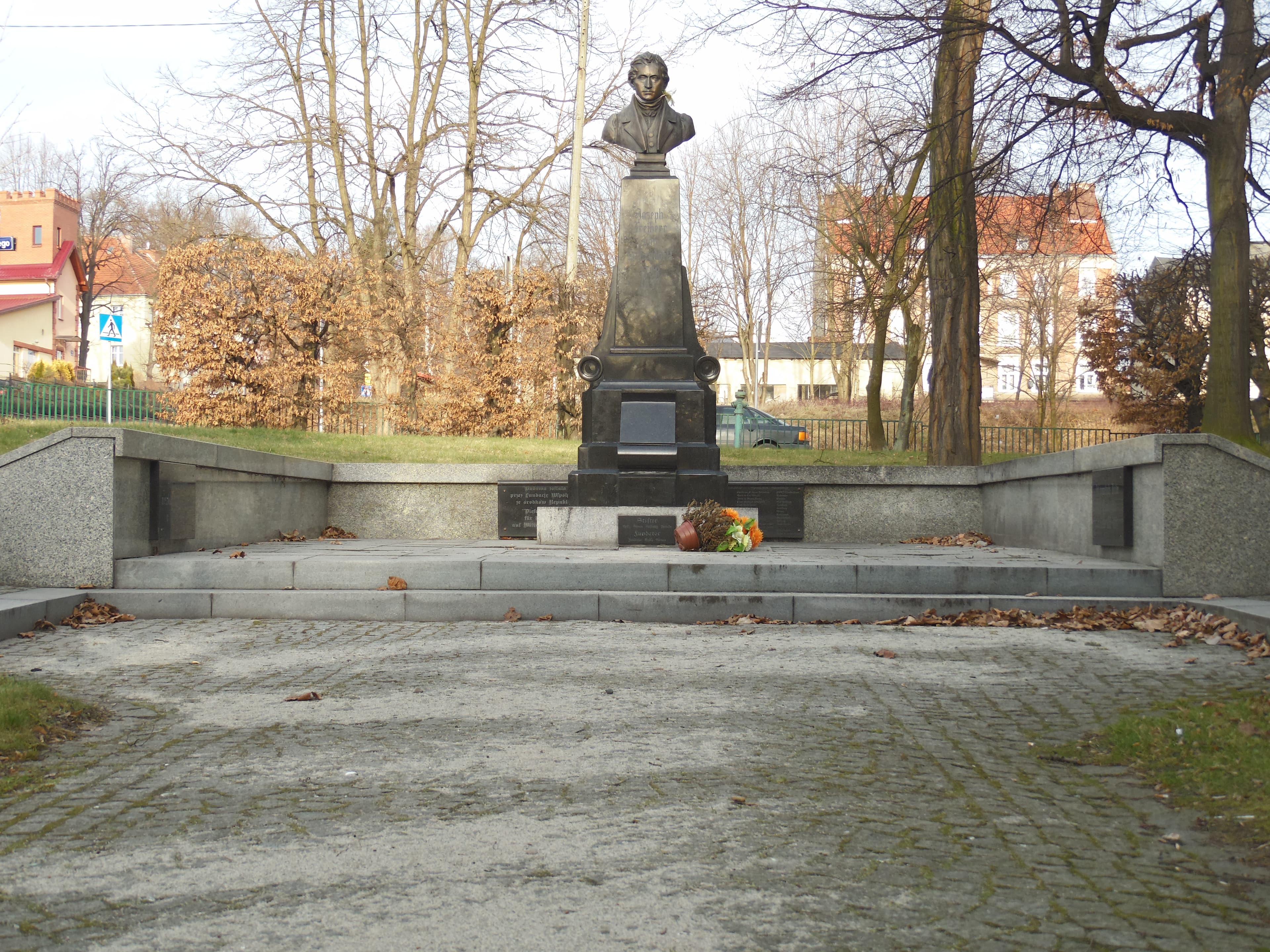 Joseph von Eichendorff monument in Nysa