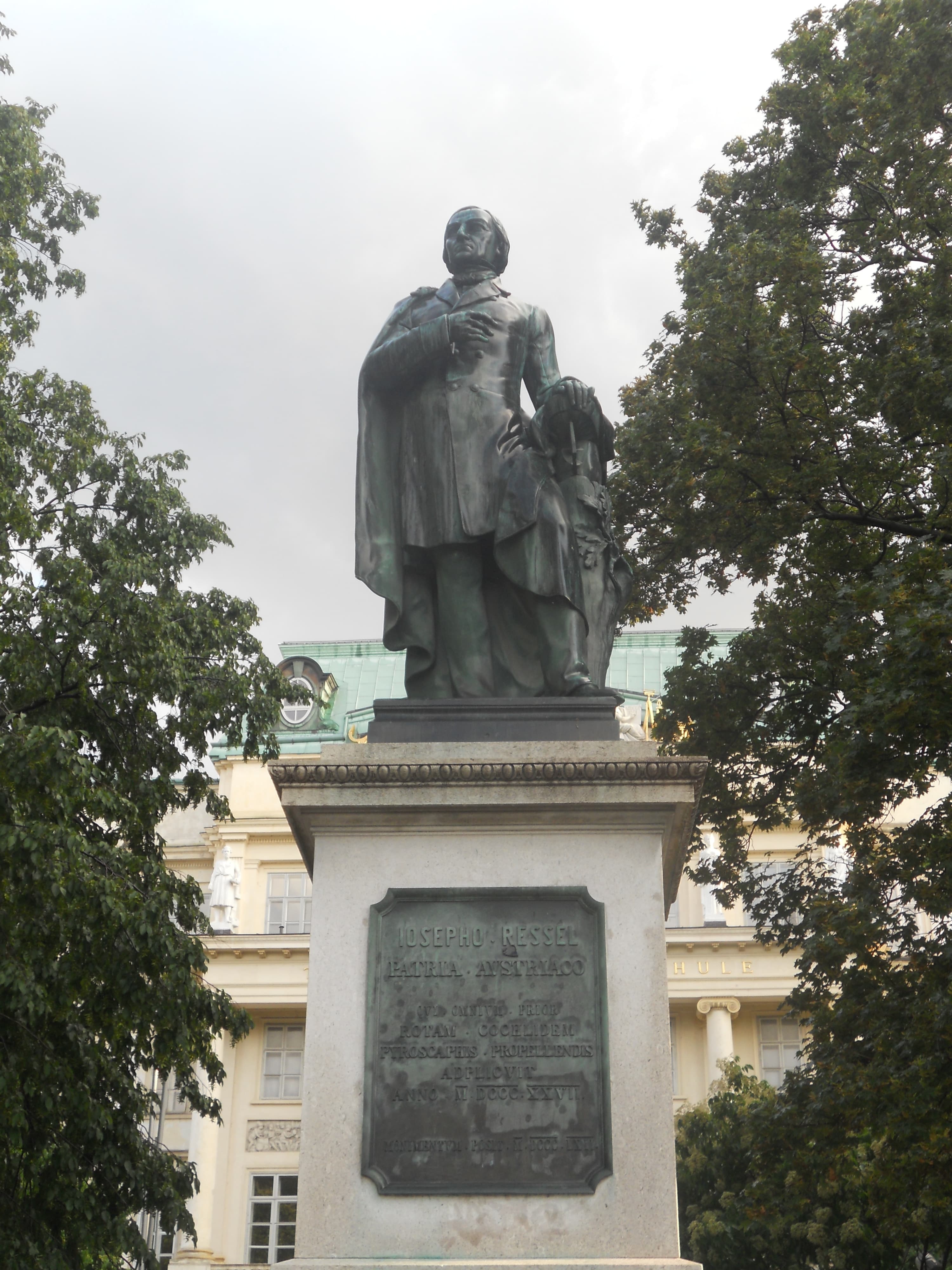 Joseph Ressel Denkmal, Resselpark, Wien
