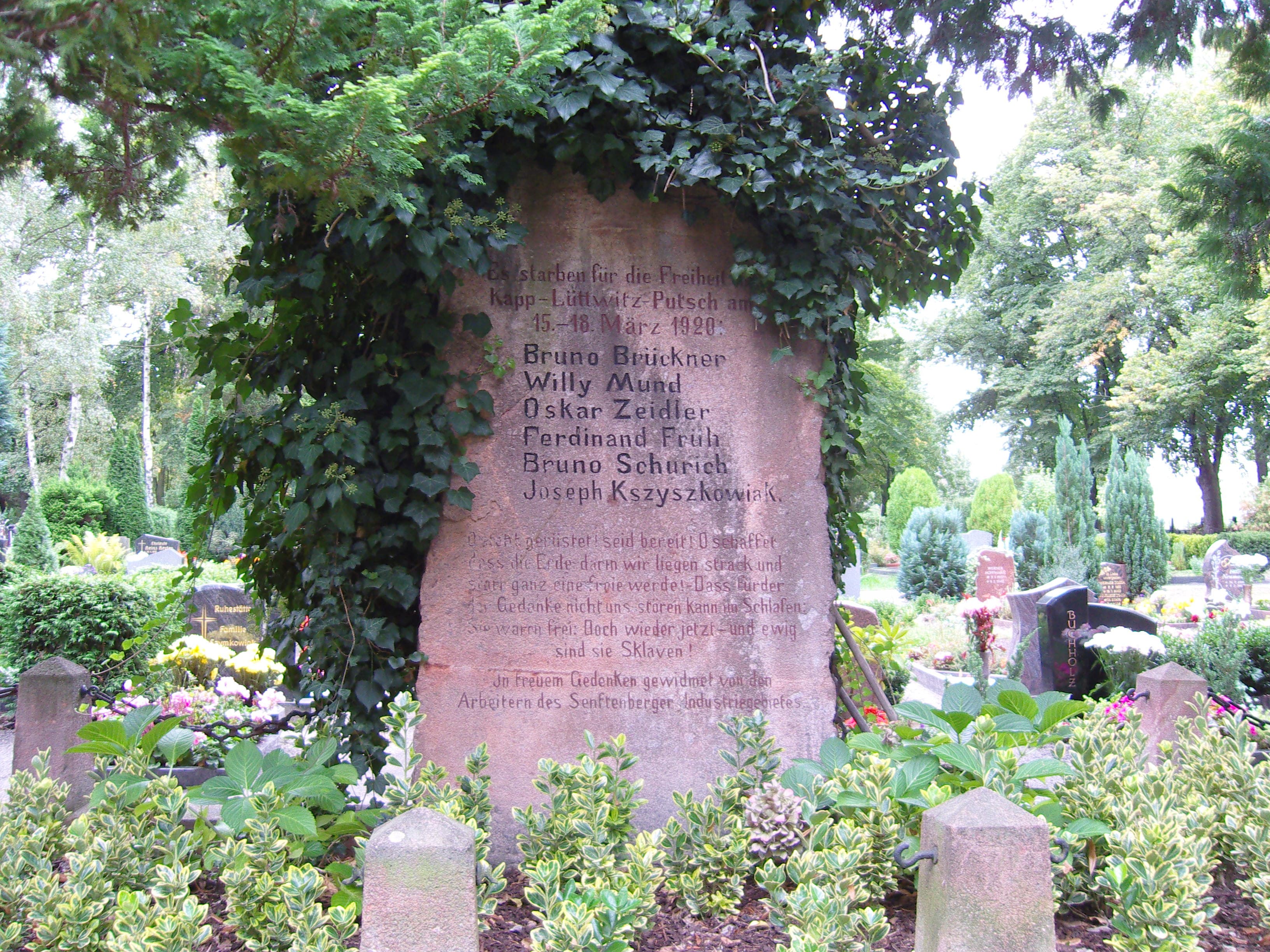 Kapp-Putsch-Denkmal Senftenberg