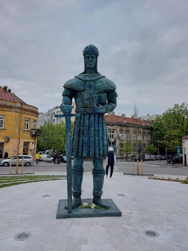 Monument to Despot Stefan Lazarević at Boulevard of Despot Stefan