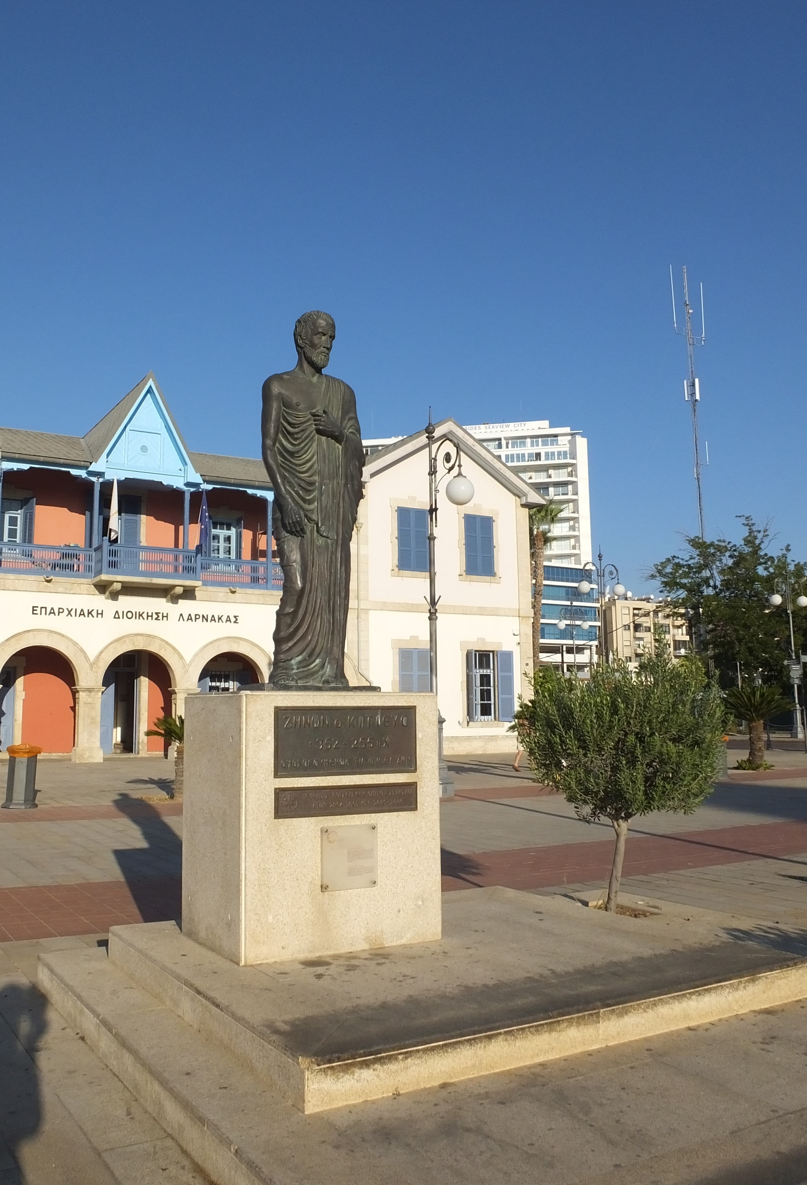 Statue of Zeno in Larnaca